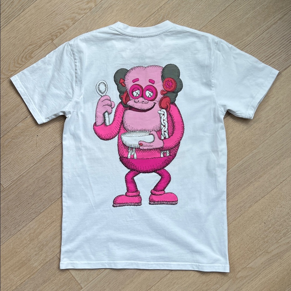 KAWS x Monster Franken Berry White Graphic T-Shirt